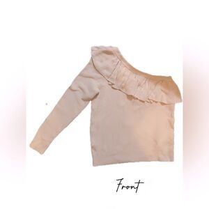 Rebecca Minkoff Stacey Ruffle Popover Sweater in Ballet Pink